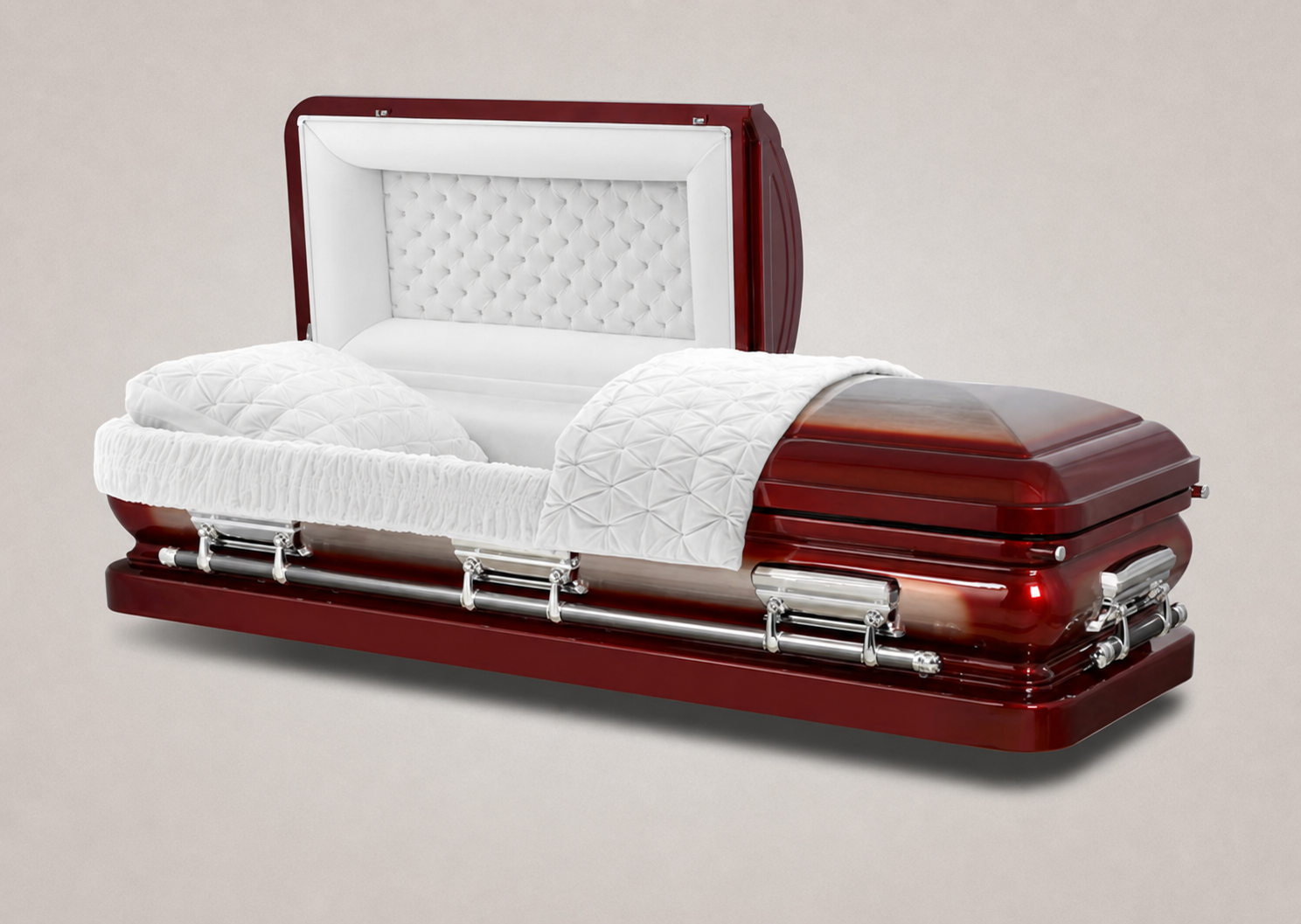 Fulton Ruby 18 gauge steel casket