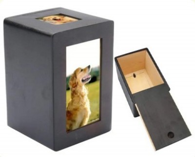 Vertical Photo Urn pet memorial product